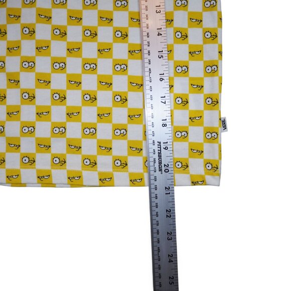 Vans x The Simpsons Checkerboard Shirt Women's S Yellow / White - Picture 11 of 11